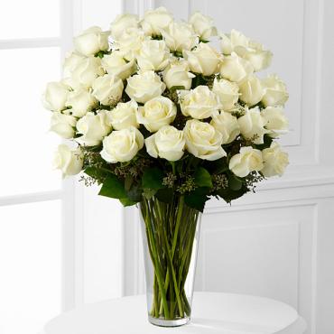 The White Rose Bouquet For Sympathy
