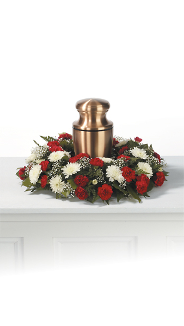 PETITE URN WREATH